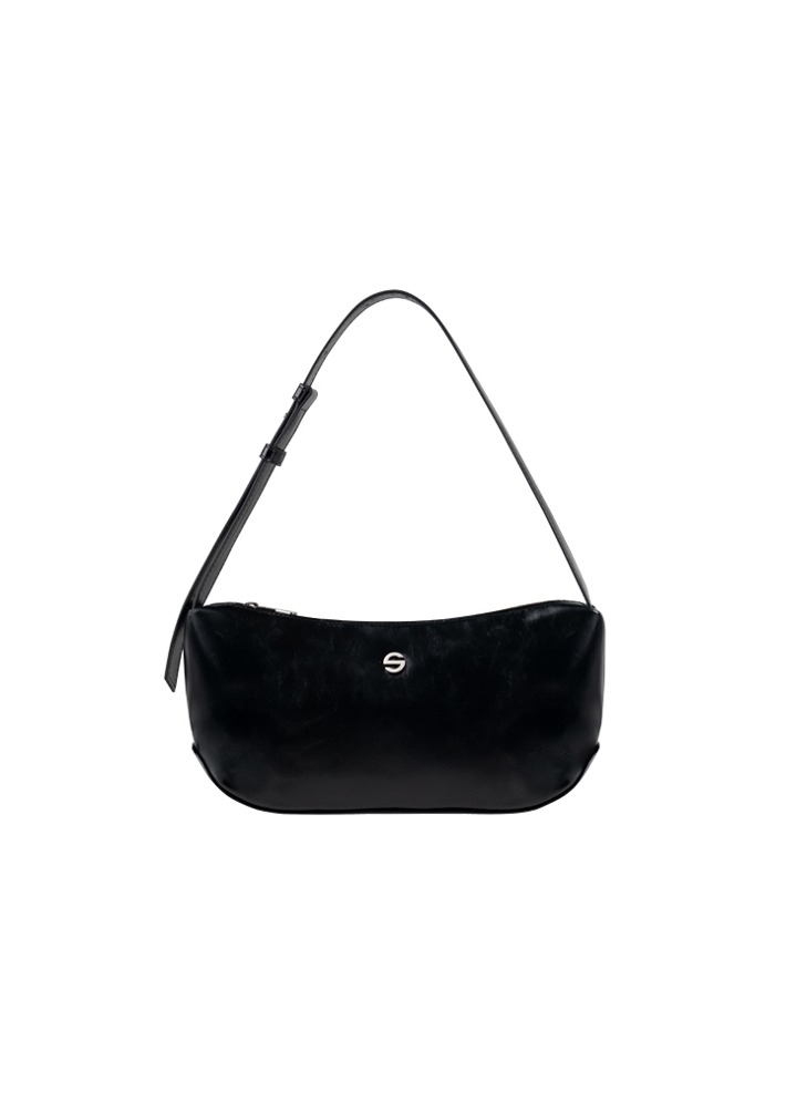 Groove middle bag - glossy black